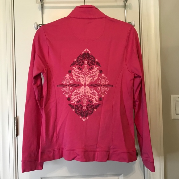 Ford “Warriors in Pink” rose pink zip up sweatshirt jacket / printed design (M) - Picture 4 of 16